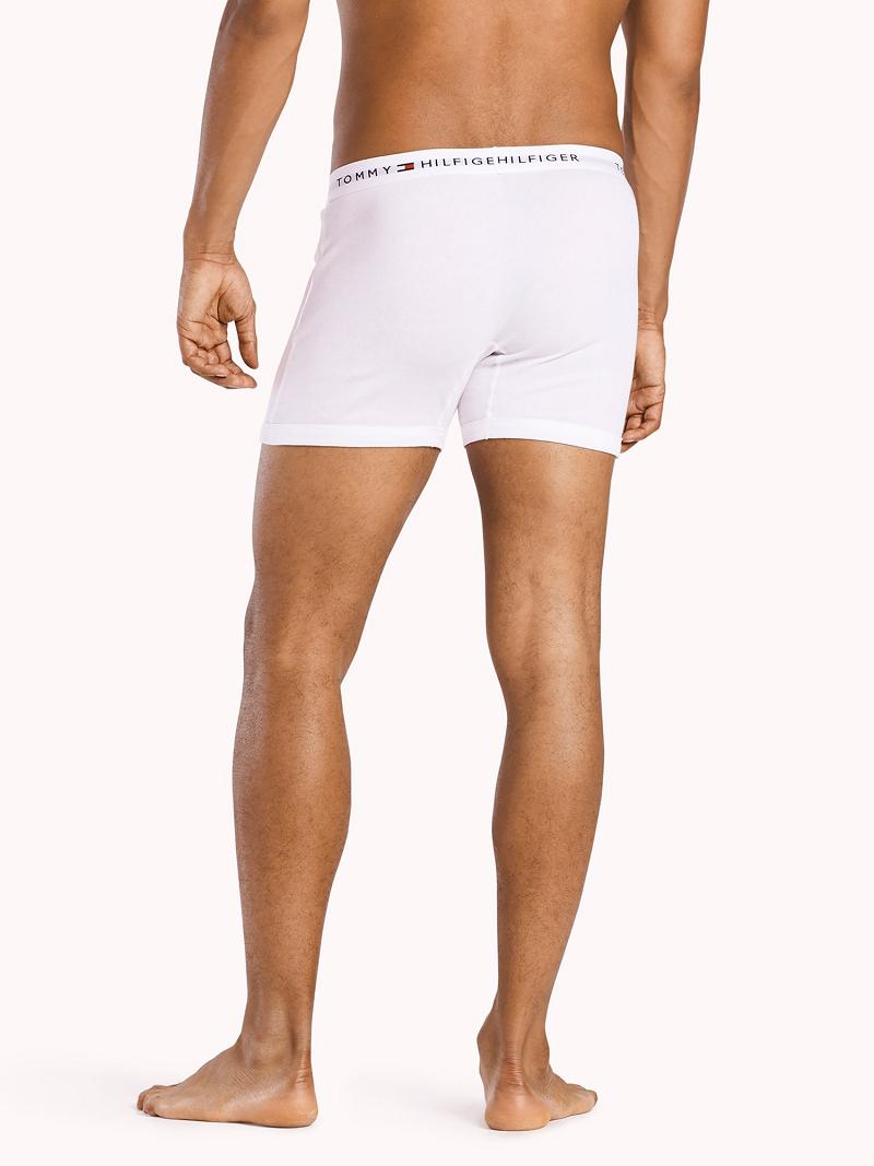 Férfi Tommy Hilfiger Classic cotton boxer brief 3pk Boxer Briefs Fehér | HU 1360ILH